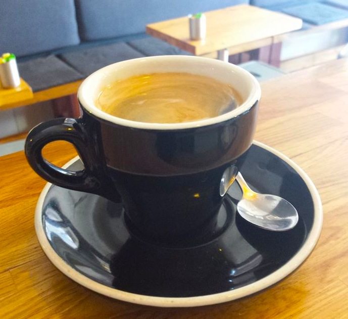 Long Black made at Quest Coffee Roasters