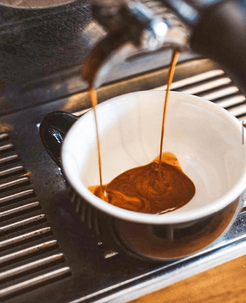 espresso shot being poured