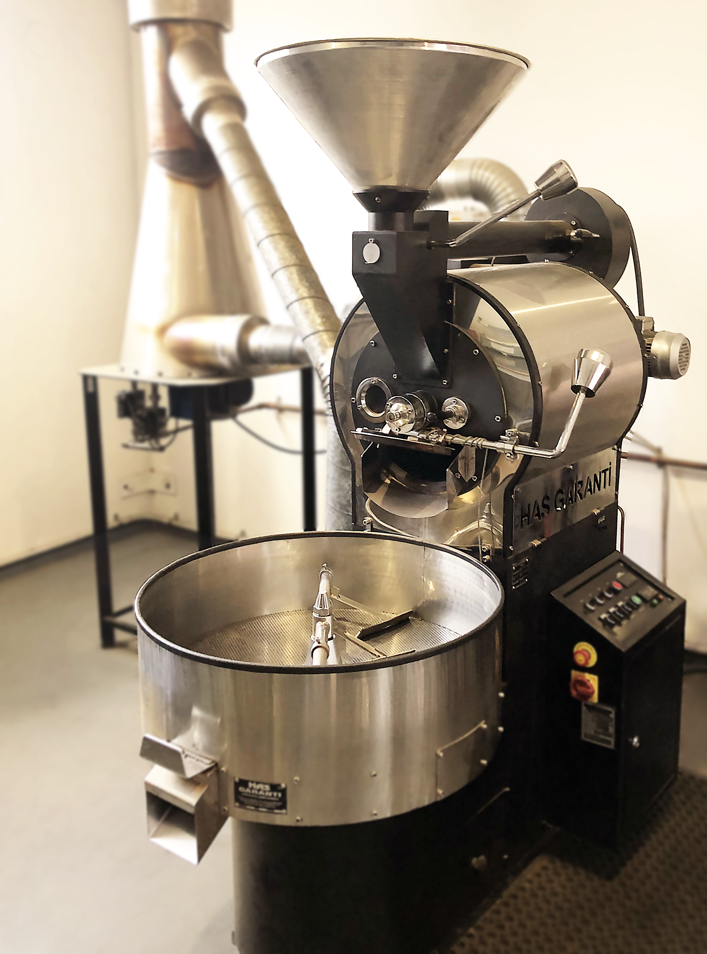15kg Has Garanti coffee roaster at Quest Coffee Roastery