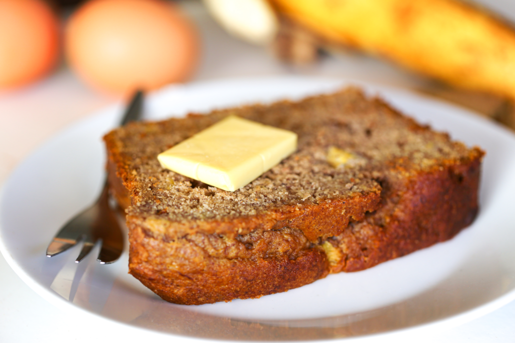Banana bread looking delicious