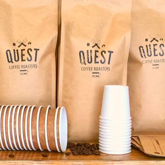 Quest wholesale organic coffee beans, tea, packaging, and more