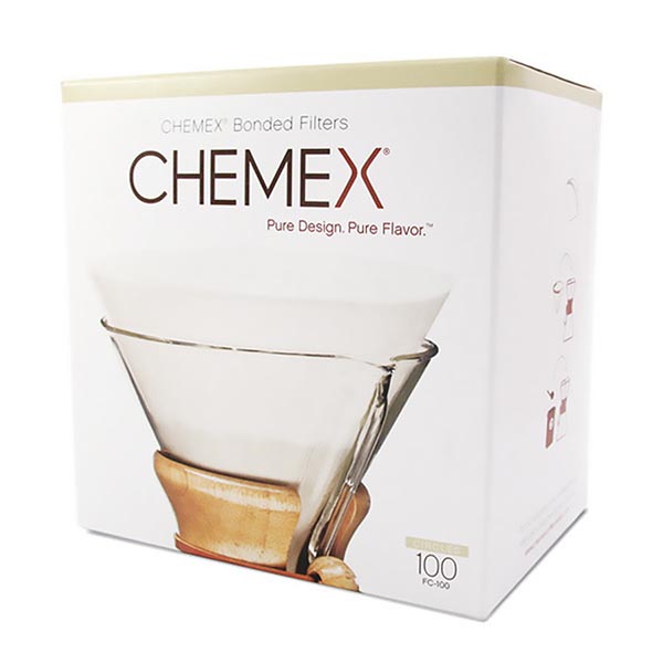 Chemex 6 Cup White Filters - Pre-folded 